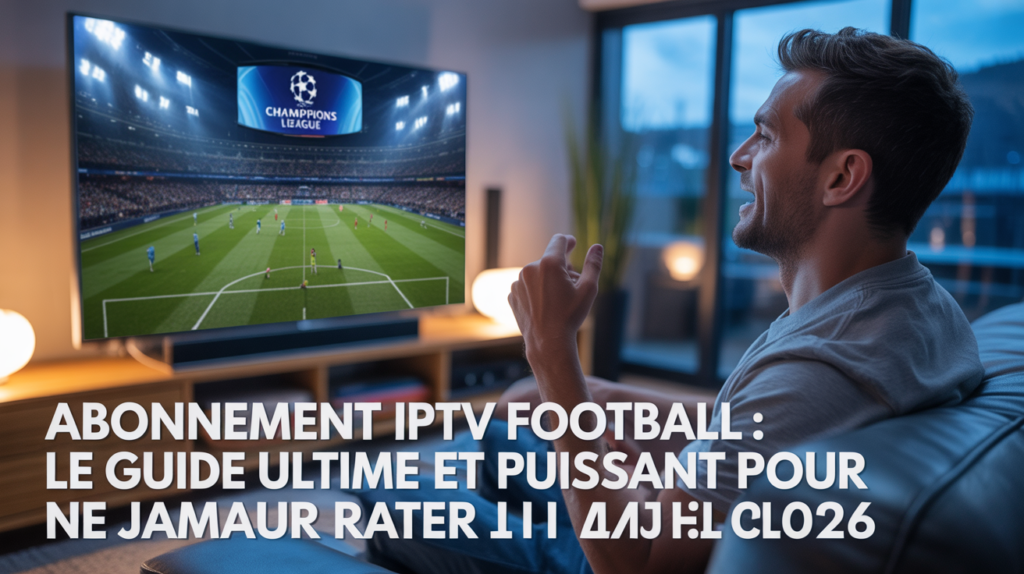 Abonnement IPTV Football : Le Guide Ultime et Puissant pour Ne Jamais Rater un Match en 2026 3 abonnement IPTV football