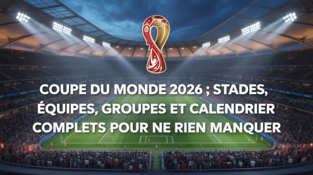 Coupe du Monde 2026 : Stades, Équipes, Groupes et Calendrier Complets pour Ne Rien Manquer 5 coupe du monde 2026